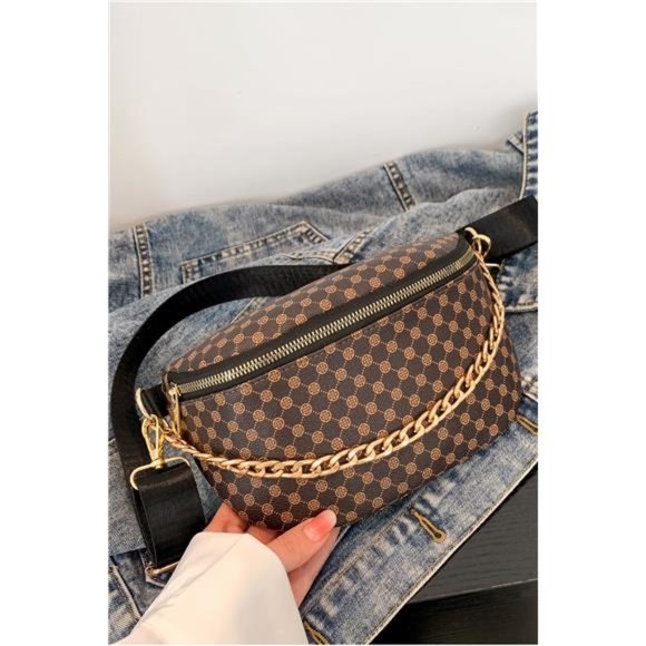 Printed PU Leather Sling Bag - Picture 6 of 16